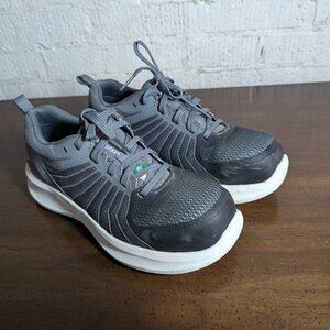 Women's 7 1/2 medium width steel toe work shoes.  Wolverine duraspring.